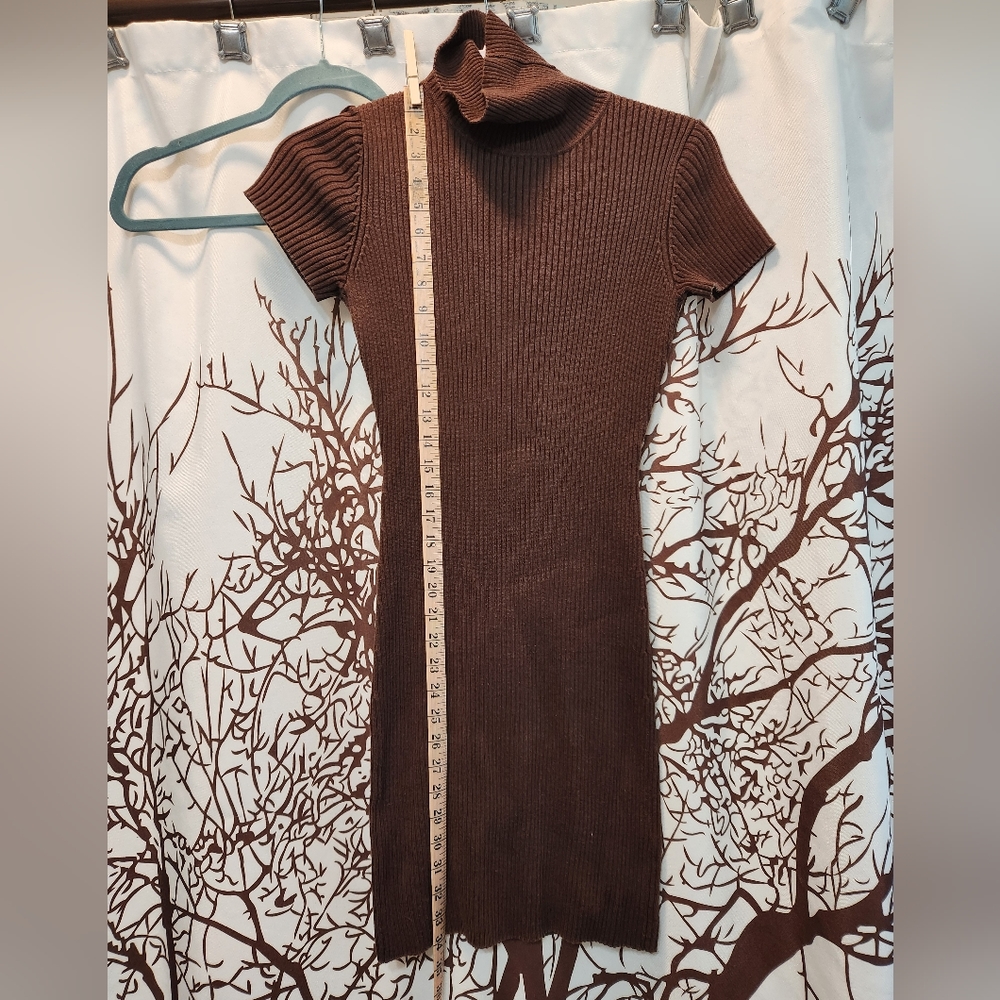 Form fitting sweater dress
